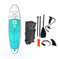 JSYACHT Inflating SUP Paddle Board 9,5 Fuß tragbares Stand-Up Surfbrett Long Board mit Tasche, Pumpe, Flosse, Safty Chain