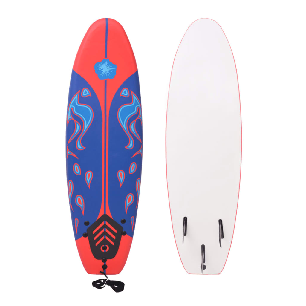 Surfboard Blau und Rot 170 cm - gehpaddeln Surfbretter Finde dein SUP Board - Stand Up Paddle Boards Shop - gehpaddeln.de - Günstige Preise, kostenlose Lieferung & 30 Tage Geld zurück Garantie!