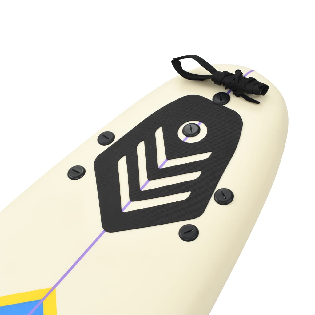 Surfbrett 170 cm Blau und Creme - gehpaddeln Surfbretter Finde dein SUP Board - Stand Up Paddle Boards Shop - gehpaddeln.de - Günstige Preise, kostenlose Lieferung & 30 Tage Geld zurück Garantie!