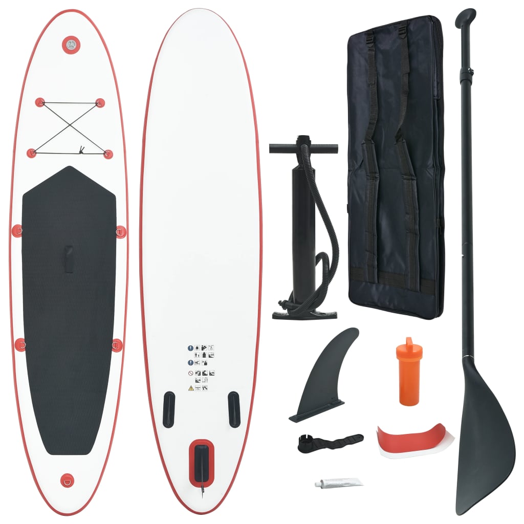 Stand Up Paddle Board SUP Set Rot und Weiß - gehpaddeln SUP Finde dein SUP Board - Stand Up Paddle Boards Shop - gehpaddeln.de - Günstige Preise, kostenlose Lieferung & 30 Tage Geld zurück Garantie!