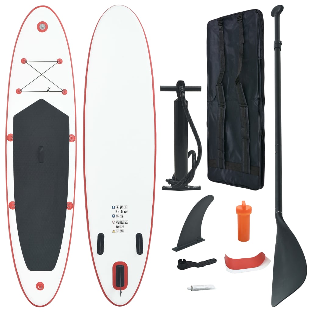 Stand Up Paddle Board SUP Set Rot und Weiß - gehpaddeln SUP Finde dein SUP Board - Stand Up Paddle Boards Shop - gehpaddeln.de - Günstige Preise, kostenlose Lieferung & 30 Tage Geld zurück Garantie!