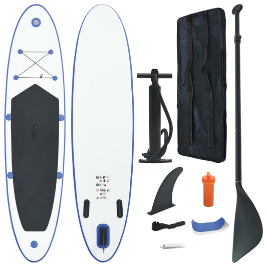 Stand Up Paddle Board SUP Set Blau und Weiß - gehpaddeln SUP Finde dein SUP Board - Stand Up Paddle Boards Shop - gehpaddeln.de - Günstige Preise, kostenlose Lieferung & 30 Tage Geld zurück Garantie!