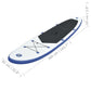 Stand Up Paddle Board SUP Set Blau und Weiß - gehpaddeln SUP Finde dein SUP Board - Stand Up Paddle Boards Shop - gehpaddeln.de - Günstige Preise, kostenlose Lieferung & 30 Tage Geld zurück Garantie!
