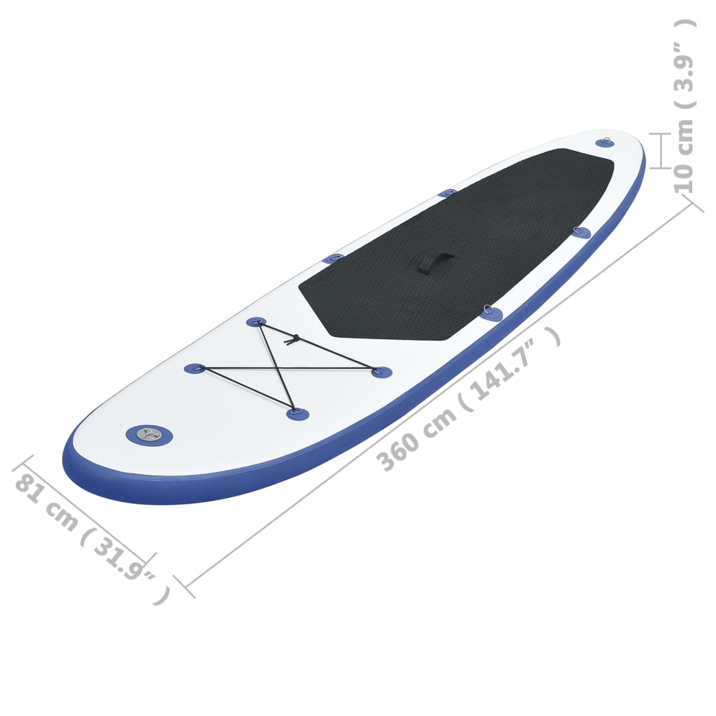 Stand Up Paddle Board SUP Set Blau und Weiß - gehpaddeln SUP Finde dein SUP Board - Stand Up Paddle Boards Shop - gehpaddeln.de - Günstige Preise, kostenlose Lieferung & 30 Tage Geld zurück Garantie!