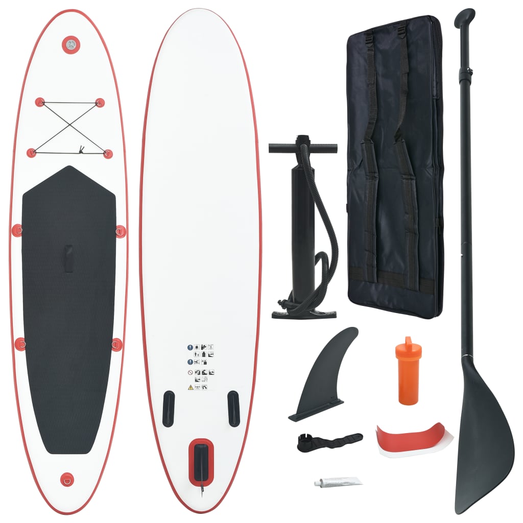 Stand Up Paddle Board SUP Set Rot und Weiß - gehpaddeln SUP Finde dein SUP Board - Stand Up Paddle Boards Shop - gehpaddeln.de - Günstige Preise, kostenlose Lieferung & 30 Tage Geld zurück Garantie!
