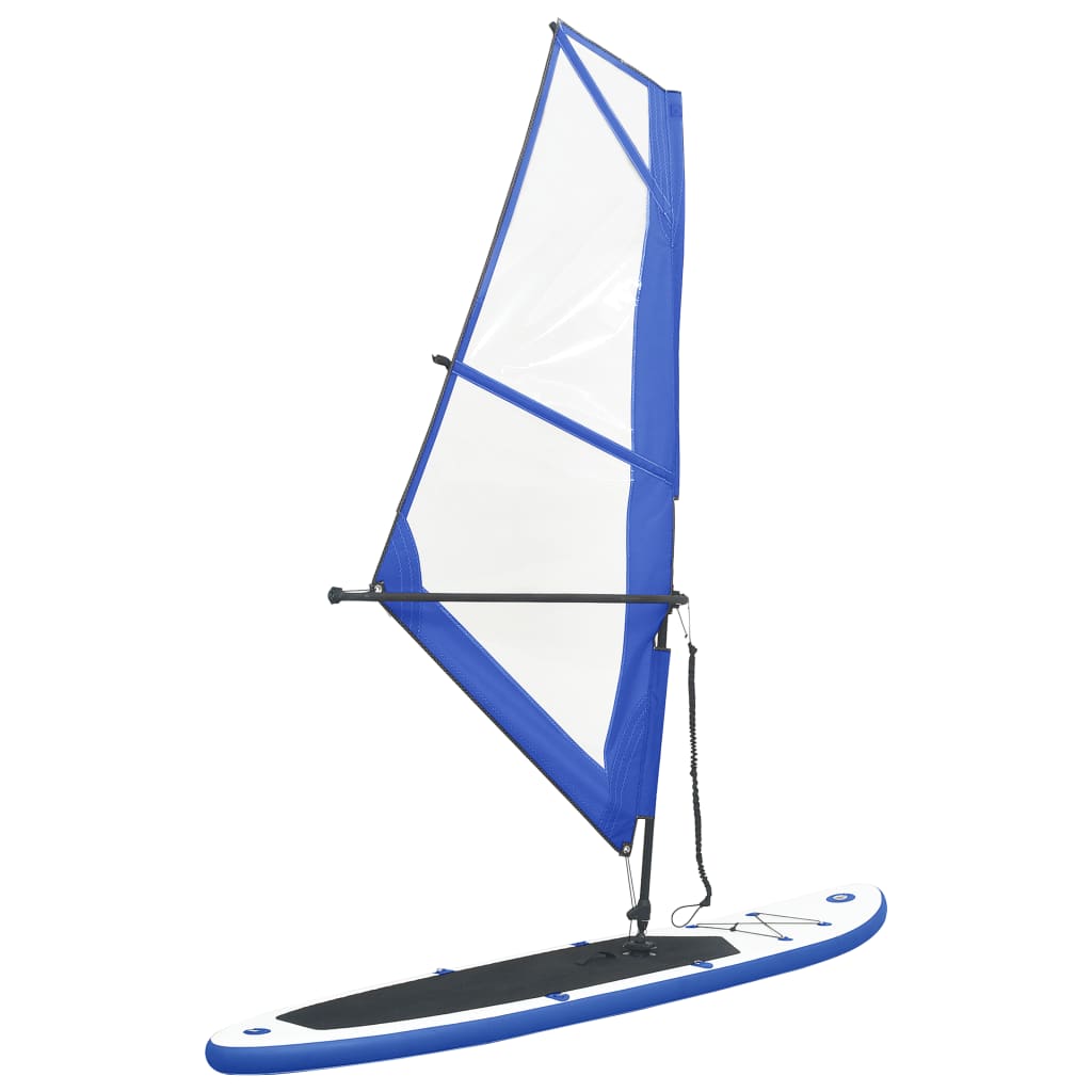 Stand Up Paddle Board SUP Set mit Segel Blau und Weiß - gehpaddeln SUP Finde dein SUP Board - Stand Up Paddle Boards Shop - gehpaddeln.de - Günstige Preise, kostenlose Lieferung & 30 Tage Geld zurück Garantie!