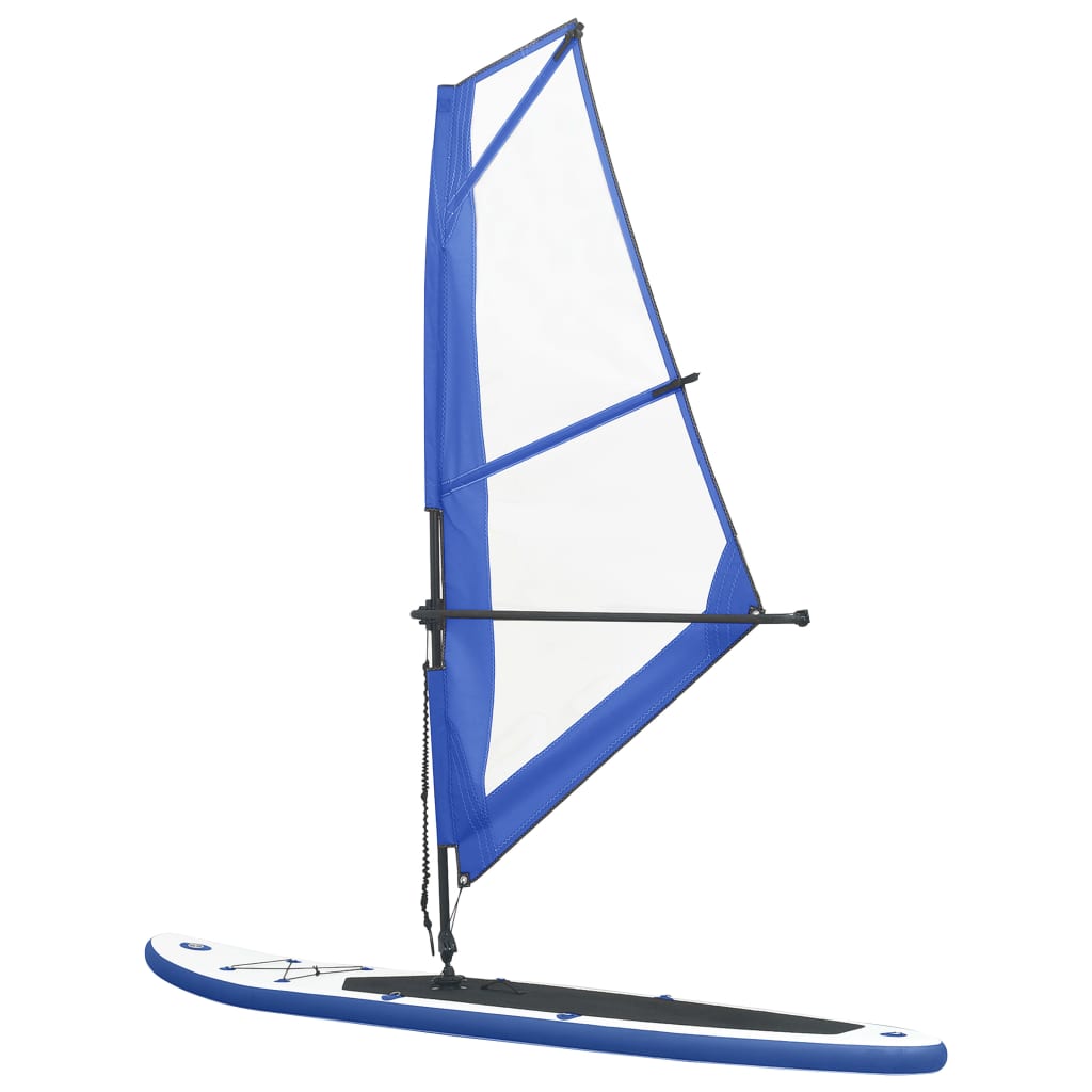 Stand Up Paddle Board SUP Set mit Segel Blau und Weiß - gehpaddeln SUP Finde dein SUP Board - Stand Up Paddle Boards Shop - gehpaddeln.de - Günstige Preise, kostenlose Lieferung & 30 Tage Geld zurück Garantie!