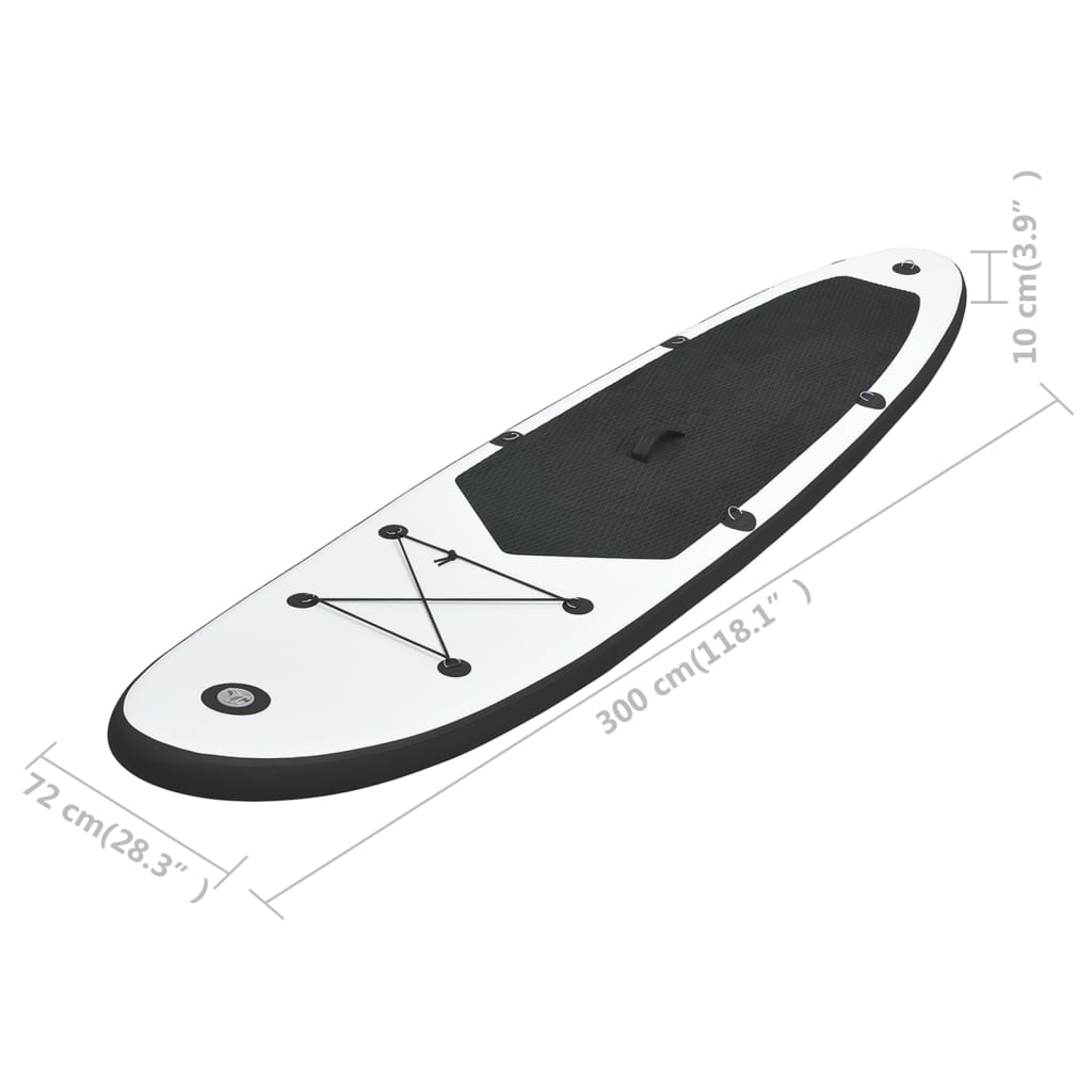 Stand Up Paddle Board SUP Set Schwarz und Weiß - gehpaddeln SUP Finde dein SUP Board - Stand Up Paddle Boards Shop - gehpaddeln.de - Günstige Preise, kostenlose Lieferung & 30 Tage Geld zurück Garantie!