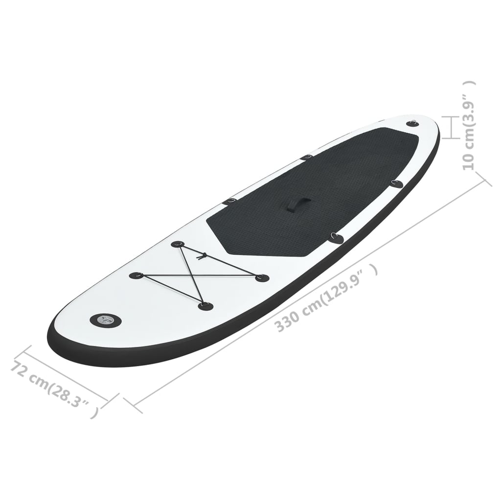 Stand Up Paddle Board SUP Set Schwarz und Weiß - gehpaddeln SUP Finde dein SUP Board - Stand Up Paddle Boards Shop - gehpaddeln.de - Günstige Preise, kostenlose Lieferung & 30 Tage Geld zurück Garantie!