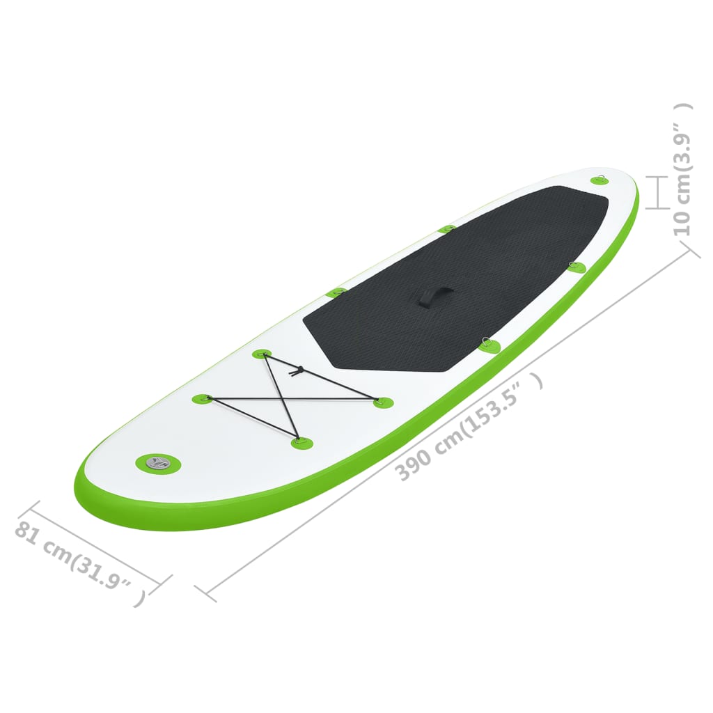 Stand Up Paddle Board SUP Set Grün und Weiß - gehpaddeln SUP Finde dein SUP Board - Stand Up Paddle Boards Shop - gehpaddeln.de - Günstige Preise, kostenlose Lieferung & 30 Tage Geld zurück Garantie!