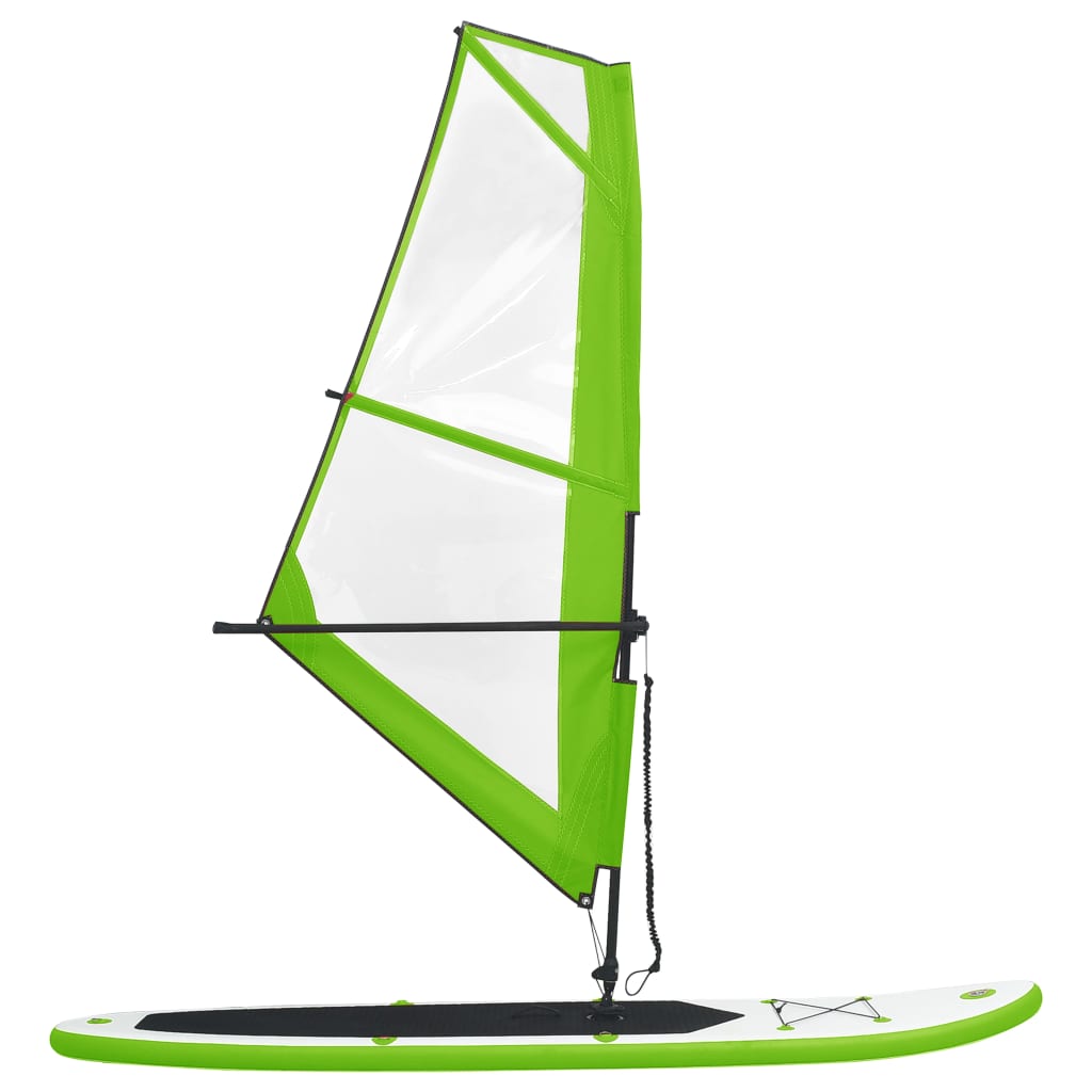 Stand Up Paddle Board SUP Set mit Segel Grün und Weiß - gehpaddeln SUP Finde dein SUP Board - Stand Up Paddle Boards Shop - gehpaddeln.de - Günstige Preise, kostenlose Lieferung & 30 Tage Geld zurück Garantie!