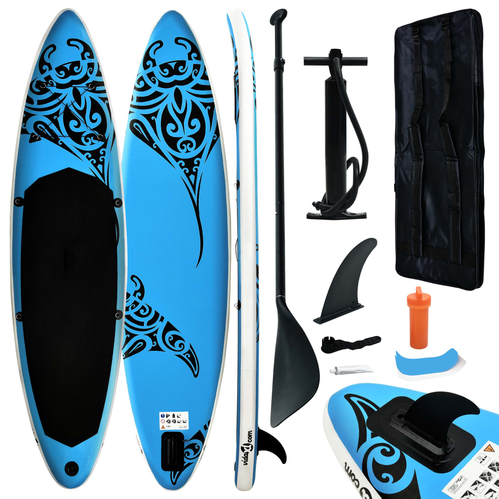 Stand Up Paddle Board SUP Set 366 cm Blau - gehpaddeln SUP Finde dein SUP Board - Stand Up Paddle Boards Shop - gehpaddeln.de - Günstige Preise, kostenlose Lieferung & 30 Tage Geld zurück Garantie!