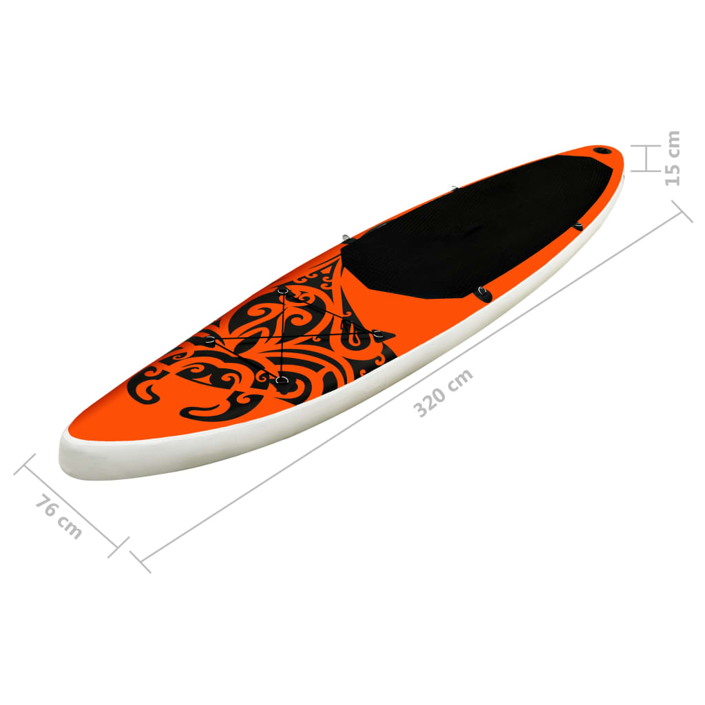 Stand Up Paddle Board SUP Set 320 cm Orange - gehpaddeln SUP Finde dein SUP Board - Stand Up Paddle Boards Shop - gehpaddeln.de - Günstige Preise, kostenlose Lieferung & 30 Tage Geld zurück Garantie!