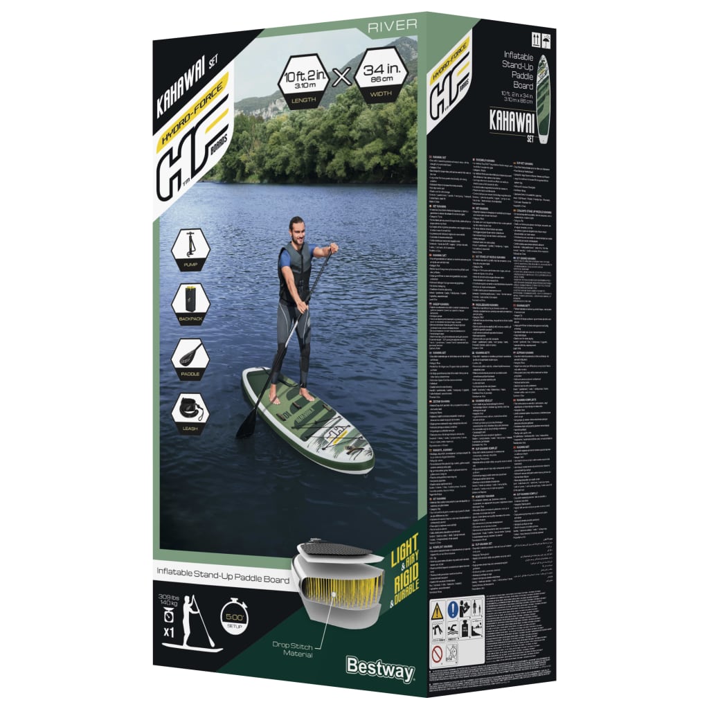 Hydro-Force Kahawai SUP Set 310 cm - gehpaddeln SUP Finde dein SUP Board - Stand Up Paddle Boards Shop - gehpaddeln.de - Günstige Preise, kostenlose Lieferung & 30 Tage Geld zurück Garantie!